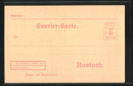 AK Rostock, Private Stadtpost Courier  - Timbres (représentations)