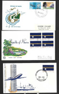 Nauru 1968 Independence To 1979 IYC Strip - 6 Different Issues On FDC - Nauru