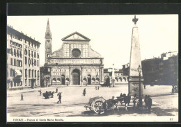 Cartolina Firenze, Piazza Di Santa Maria Novella  - Firenze