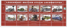 Marshall Islands 2013 - Legendary British Locomotives Souvenir Sheetlet Mnh** - Trains