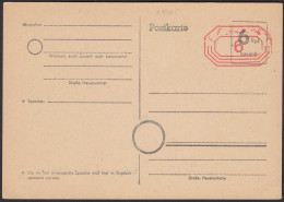 Behelfspostkarte 6 Rpg. Und 6 Freistempel 1945 Ungebraucht Westzonen  (20225 - Other & Unclassified