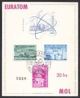 Belgien - Belgium 1961Ersttags-Karte EURATOM Mi.1255-57  (22780 - Andere & Zonder Classificatie