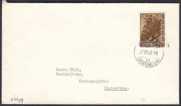 1960 Liechtenstein Mi.399 Einzelfrankatur Nach Winterthur    (22723 - Other & Unclassified