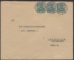 1920 Deutsches Reich 5 Pfennig Germania Mef. Polizei Ortsbrief   (23140 - Other & Unclassified