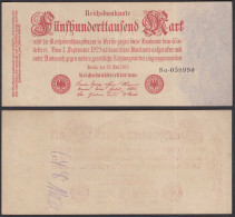 500-tausend Mark 1923 Ro 91b Pick 92 FZ: G BZ: 8 VF (3)     (28365 - Other & Unclassified