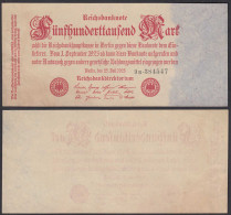 500-tausend Mark 1923 Ro 91b FZ: B BZ: 9 XF (2)     (28362 - Sonstige & Ohne Zuordnung