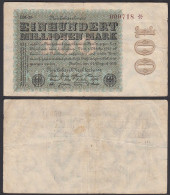 100 Millionen Mark 1923 Ro 106l Star Note FZ: BM BZ: 29   (28369 - Sonstige & Ohne Zuordnung