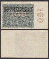 100 Millionen Mark 1923 Ro 106e Star Note FZ: V BZ: 9   (28370 - Altri & Non Classificati