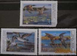 RUSSIA ~ 1990 ~ S.G. NUMBERS 6159 - 6161, ~ DUCKS. ~ MNH #03675 - Ungebraucht