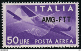 Trieste - Posta Aerea Lire 50 Democratica Soprastampa Modificata - Mint/hinged