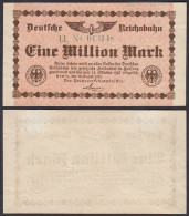 Reichsbahn Berlin 1 Million Mark 1923 XF Serie LL  (30027 - Sonstige & Ohne Zuordnung