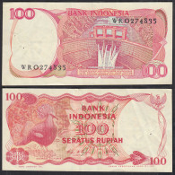 Indonesien - Indonesia 100 Rupiah Banknote 1984 Pick 122 VF (3)  (31205 - Otros – Asia