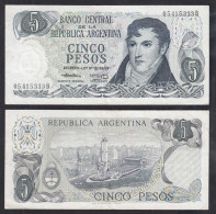 Argentinien - Argentina 5 Pesos Pick 294 UNC (1) Serie B  (32773 - Andere - Amerika