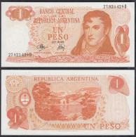 Argentinien - Argentina 1 Pesos 1970-73 Pick 287 UNC (1) Serie D  (32765 - Otros – América