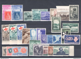 1951 Italia Repubblica, Francobolli Nuovi, Annata Completa 29 Valori MNH** - Full Years