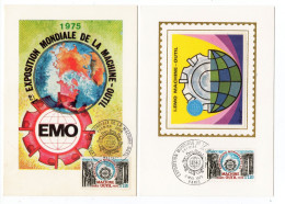 Carte Maximum 1975 - Exposition Mondiale Machine-Outil  - YT 1842 - Paris - 1970-1979