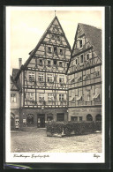 AK Nördlingen, Cafe-Restaurant Müller Und Engel-Apotheke  - Nördlingen