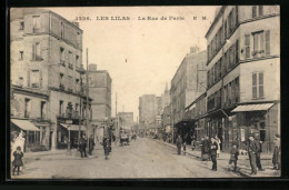 CPA Les Lilas, La Rue De Paris, Vue De La Rue  - Les Lilas