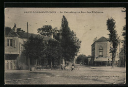 CPA Pavillons-sous-Bois, Le Carrefour Et Rue Des Pêcheurs  - Les Pavillons Sous Bois