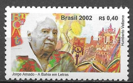 Brasil 2002 Jorge Amado - A Bahia Em Letras RHM C2477 - Ongebruikt