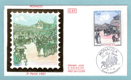 FDC Monaco 1987 - Monte-Carlo Et Monaco à La Belle époque - Gare De Monté Carlo - YT 1612 - FDC