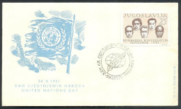 .Yugoslavia, 1961-10-24, Macedonia, Skopje, United Nations, Special Postmark & Cover - Autres & Non Classés