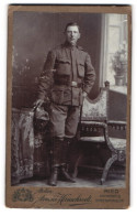 Fotografie Arnold Hirnschrodt, Ried /Innkreis, Neben Humerkeller, Österreichischer Soldat In Feldgrau  - Anonymous Persons