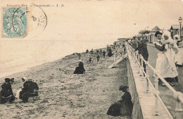 P4-14-Luc SUR- MER- Promenades Tres Belle Cp Tres Animée Rare - Luc Sur Mer