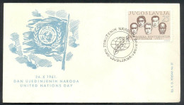 .Yugoslavia, 1961-10-24, Slovenia, Ljubljana, United Nations, Special Postmark & Cover - Sonstige & Ohne Zuordnung