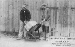 CPA TOP CARTE NANTES - Eluere & Cie, Machine à Pierres Creuses-L'Allur        L2933 - Nantes