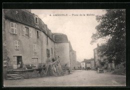 CPA Ambierle, Place De La Mairie  - Autres & Non Classés