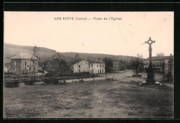CPA Les Biefs, Place De L`Eglise  - Sonstige & Ohne Zuordnung