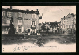 CPA Saint-Bonnet-le-Chateau, Place Du Grand Faubourg  - Autres & Non Classés