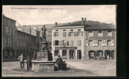 CPA Saint-Bonnet-le-Chateau, Place Du Grand Faubourg  - Autres & Non Classés