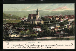 CPA Altkirch, Vue Générale Avec L'Église  - Altkirch