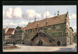 CPA Illustrateur Mülhausen, Hôtel De Ville  - Other & Unclassified