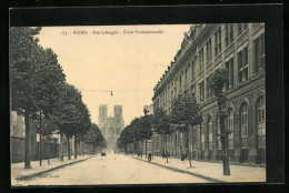 CPA Reims, Rue Libergier, École Professionnelle  - Reims