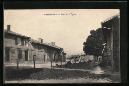 CPA Verrières, Place De L'Église  - Other & Unclassified