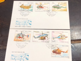 VIET  NAM ENVELOPE-F.D.C-(1989 May Bay Len Thang) 2pcs ENVELOPE Good Quality - Vietnam