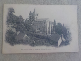 CPA -  AU PLUS RAPIDE -  GRAVILLE - L EGLISE SAINTE HONORINE  -  NON VOYAGEE - Autres & Non Classés