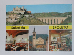 PERUGIA - Saluti Da Spoleto - Trattoria Del Festival - 4 Vedute - Perugia