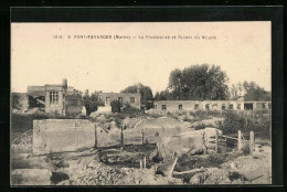 CPA Pont-Faverger, La Provider Ce Et Ruines Du Moulin  - Other & Unclassified