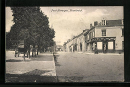 CPA Pont-Faberger, Vue De La Rue Avec Geschäft  - Other & Unclassified