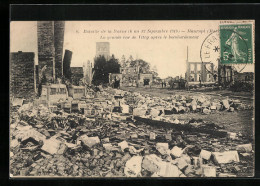 CPA Maurupt, La Grande Rue De Vitry Apres Le Bombardement  - Autres & Non Classés