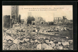 CPA Maurupt, La Grande Rue De Vitry Apres Le Bombardement  - Autres & Non Classés