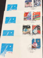 VIET  NAM ENVELOPE-F.D.C STAMPS-(1988 NGAY VU TRU COSMOS DAY ) 3pcs ENVELOPE Good Quality - Vietnam