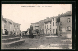 CPA St-Didier-sous-Rochefort, Place De La Fontaine  - Autres & Non Classés