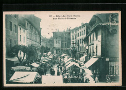 CPA Rive-de-Gier, Rue Waldeck-Rousseau  - Rive De Gier