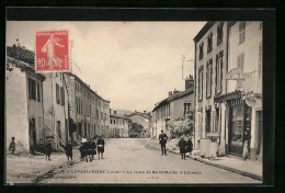 CPA Lapacaudière, La Route De Saint-Martin D`Estreaux  - Sonstige & Ohne Zuordnung