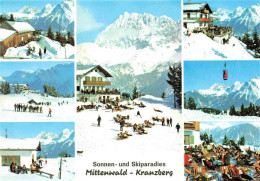 73978517 MITTENWALD_Bayern Wintersportplatz Kranzberg St. Anton Mit Woerner Alpe - Mittenwald